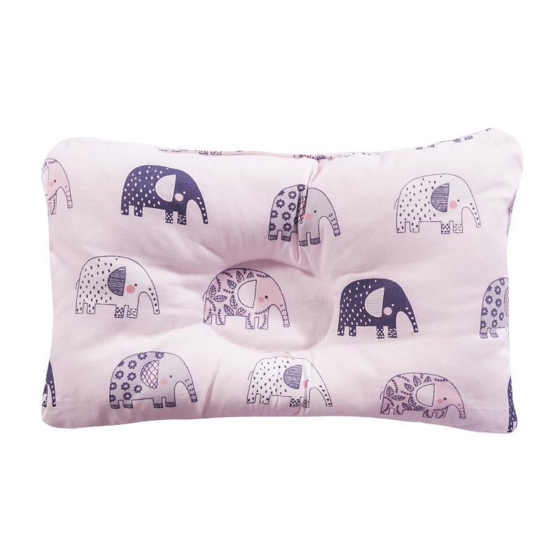 100% Cotton Baby Pillow Baby Pillow Baby Sleep Correction Pillow Fashion Cartoon Pillow Anti-headrest Breathable Four Seasons Pillow