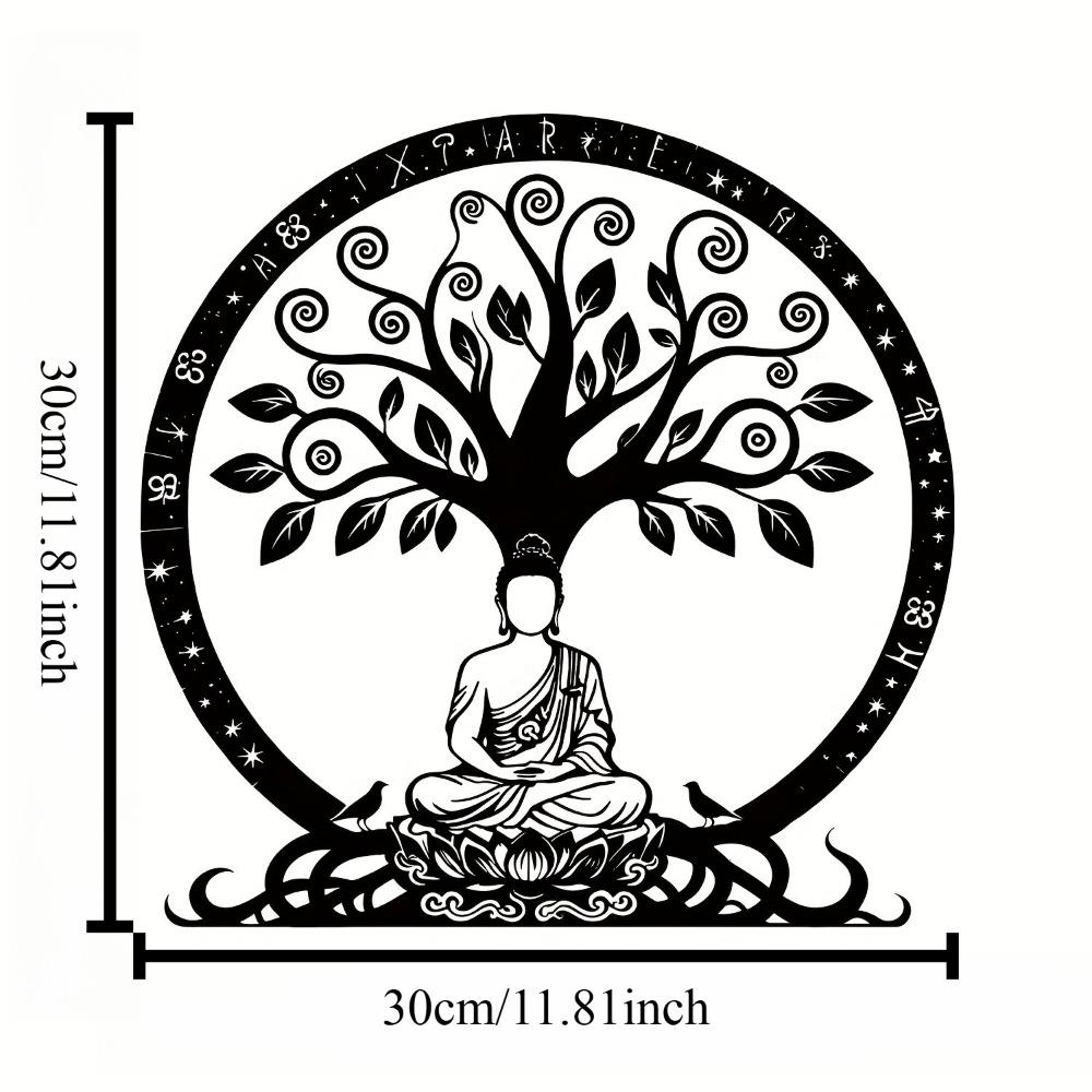 

Life Tree Metal Wall Art, Vertical Iron Sculpture for Living Room Outdoor Decor, Christmas Birthday Gift, Tree Branch Statue 1pc