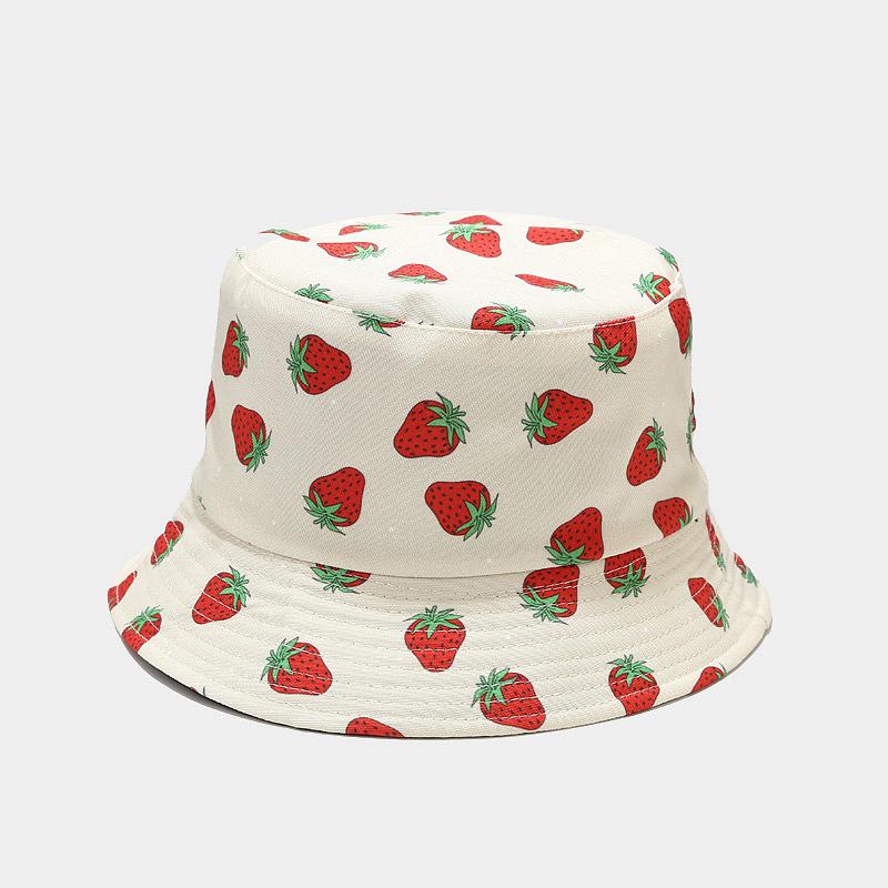 Unisex-Sonnenhut mit Fruchtmuster für Freizeitaktivitäten im Freien und Sommerreisen