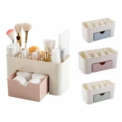 Custodia per organizer per cosmetici da tavolo, scatola di plastica, custodia per cosmetici