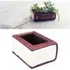 Book Shaped Flower Pot Plant Pot Vintage Decorative Flower Pot for Balcony Office Windowsill