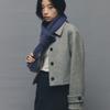 Almute Kai WOOL MUFFLER_BLUE