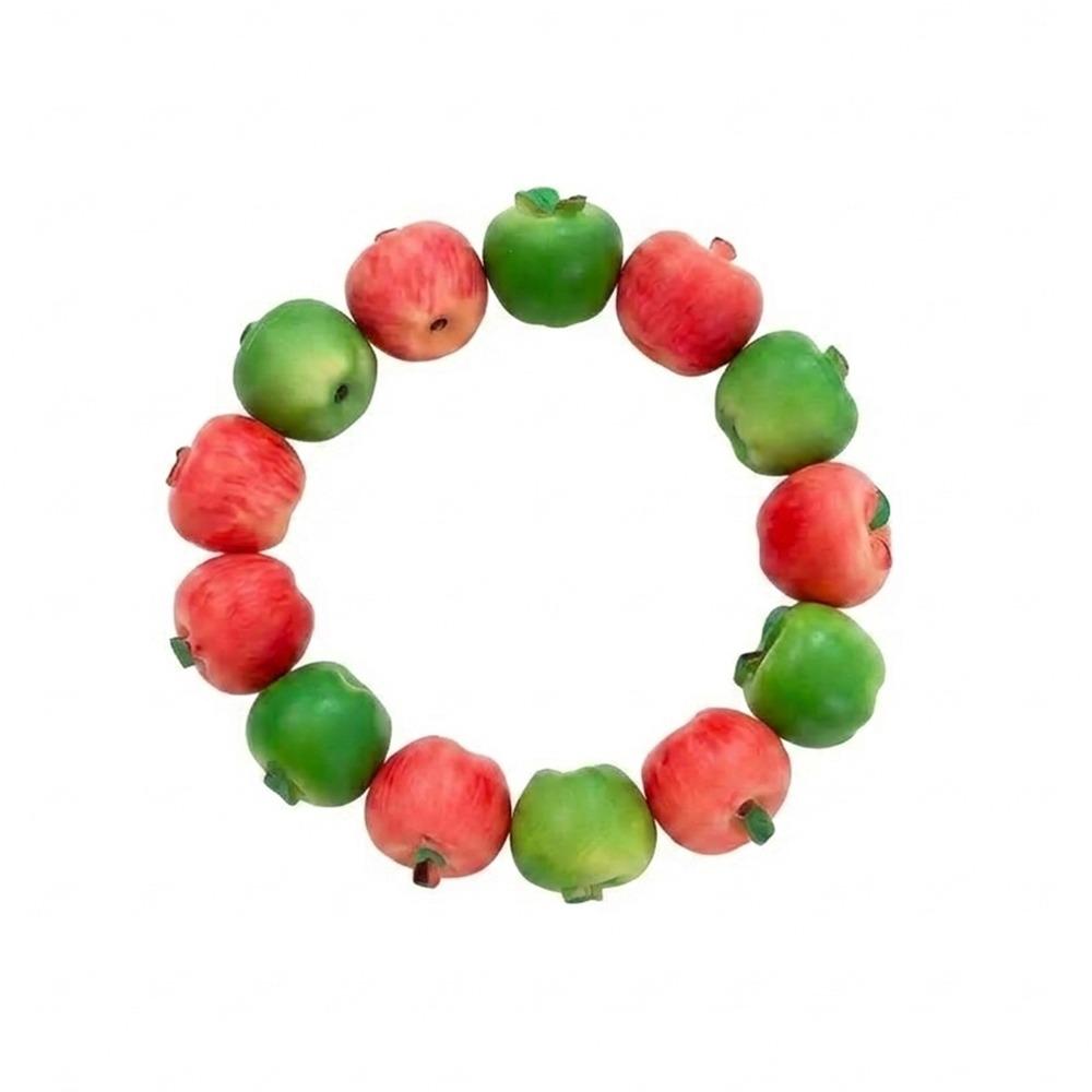 3D Fruit Resin Fruit Bracelet Elastic Rope Cartoon Bracelet Y2K Fruit Beaded Bracelet  Summer