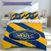 3pcs Football Club Logo Duvet Cover Set, Includes 1 Duvet Cover and 2 Pillowcases,Skin-Friendly&Comfortable Fabric,Suitable Bedding Sets
