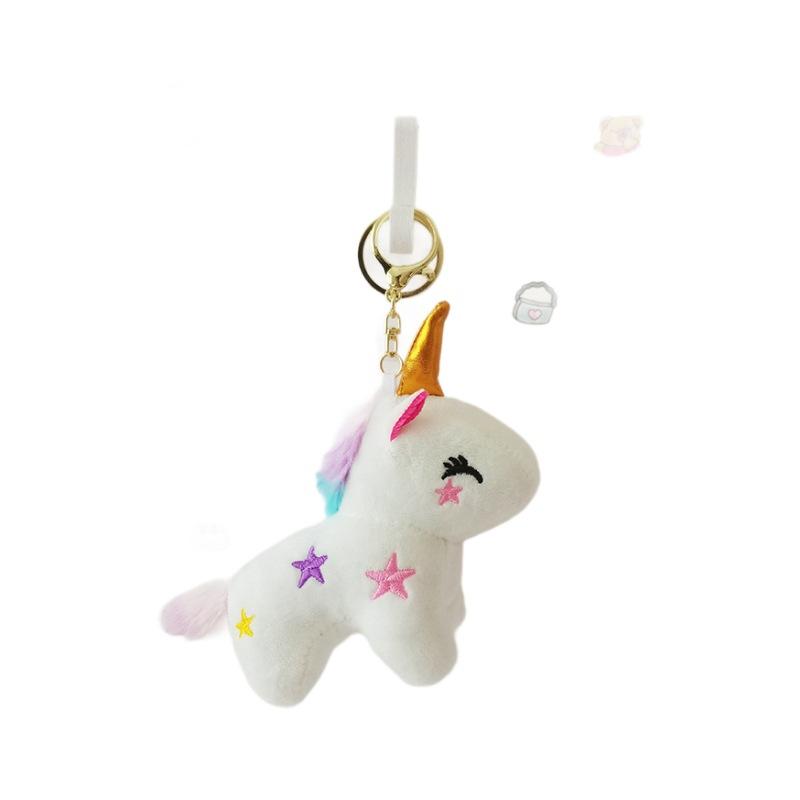 Unicorn Doll Pendant Cute School Bag Hanging Ornament Wedding Gift Children's Toy Claw Machine Keychain