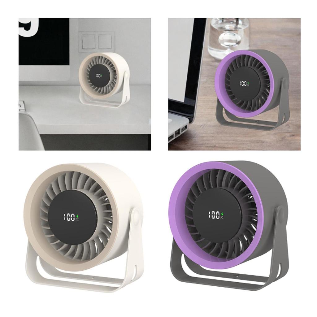Desk Fan Circulator Fan Rechargeable Adjustable Cooling Fan Personal Fan for Office Traveling Indoor