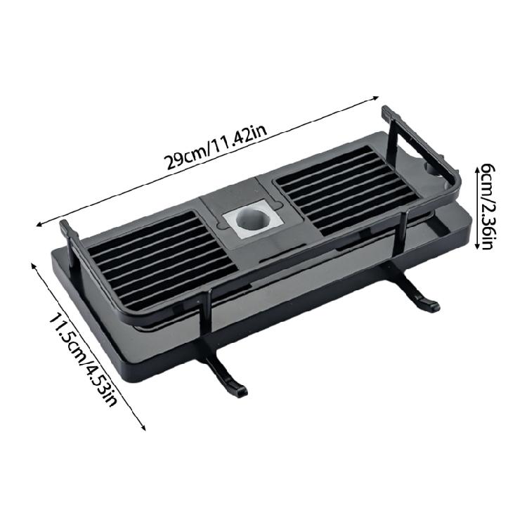 2 Pieces Shower Head Holder Bathroom Organizers Plastic Storage Rack Rental Friendly Shower Gel and Shampoo Tray