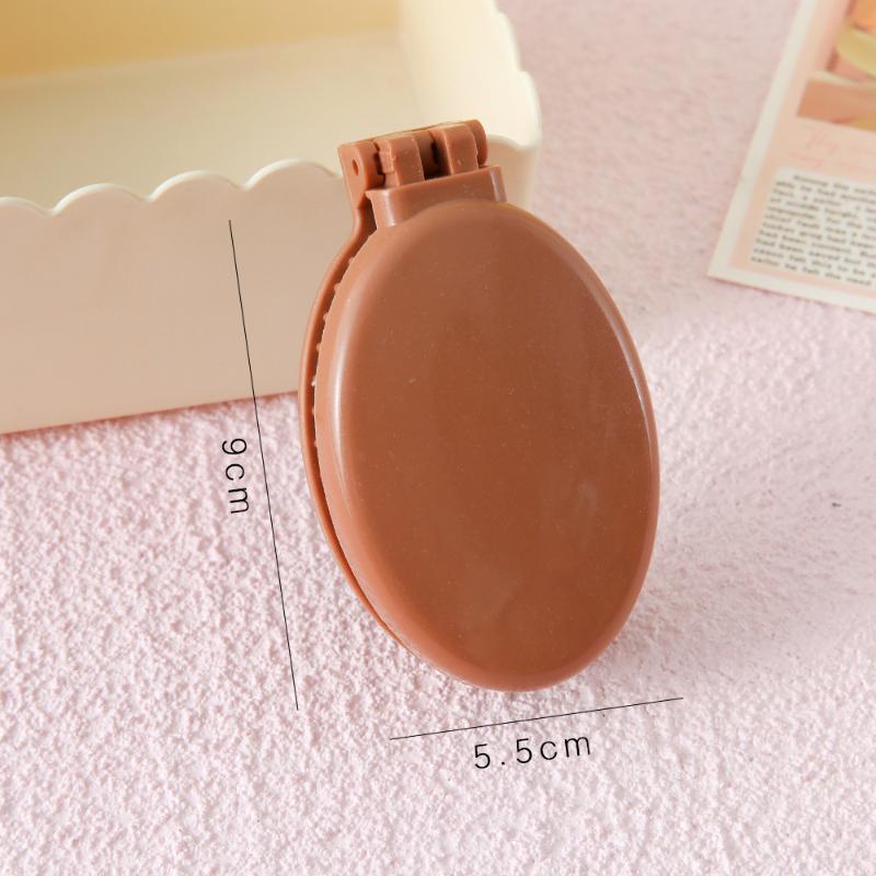 Portable Folding Hair Comb With Mirror, Lightweight & Travel-Friendly For On-The-Go Styling. A Perfect Gift For Women & Girls.