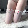 Kawaii Cute Girl Wind Japanese Print Cartoon Stockings Black Silk Two-dimensional Animation Co