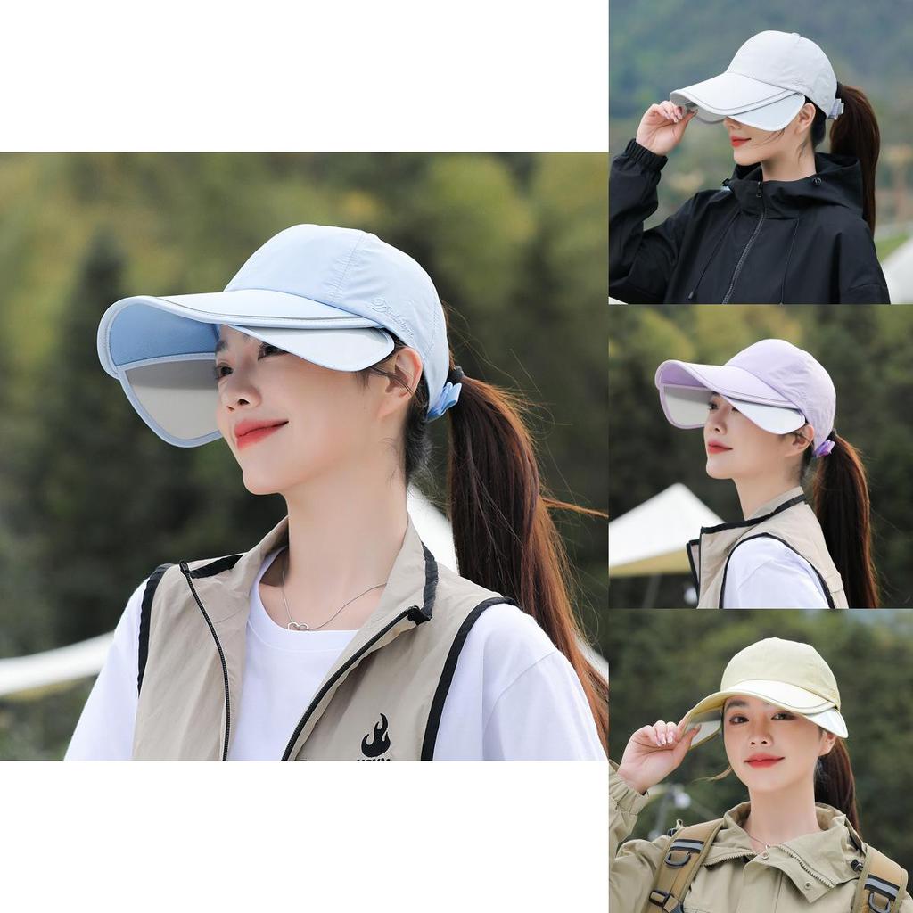 Summer Baseball Hat Womens Large Brim Sunshade Cap With Breathable Quick Dry Fabric For Travel And Outdoor Activities