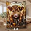 Entzückende Kalb-Kunst, für Tierliebhaber, Weiche Fleecedecke, Niedliches Bauernhof-Design, Gemütliches Zuhause Deko Geschenk, Vielseitiger Warmer Überwurf