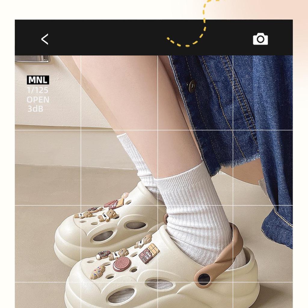 Women's 2024 Non-Slip EVA Height-Increasing Closed-Toe Beach Sandals for Summer Outdoor Wear