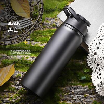 700ML Edelstahl Sport-Wasserflasche Fitnessstudio Fitness Outdoor Camping Radfahren Fahrrad Trinkgeschirr Reisebecher