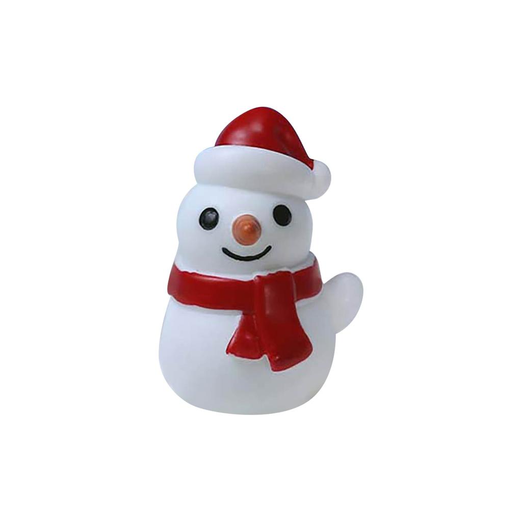 Christmas Miniature Ornament New Style Santa Snowman Figurine Home Decor Resin Craft Micro Landscape Christmas Scene Decoration