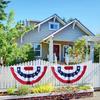 Independence Day Decoration Outdoor Garden Decoration Fence Fence Pendant Fan Flag Hanging Happy Easter Banner Sign Wall Banner