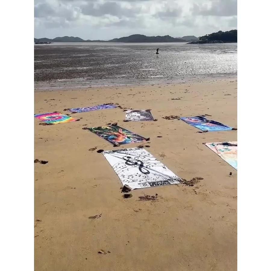 Beach Time In Style: Navy And White Striped Beach Towel! Suitable For Towels, Bath Towels, Beach Towels