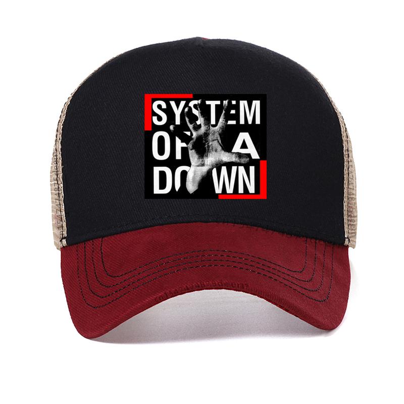 System Of A Down S.O.A.D. Armenisch-Amerikanische Metal Band Herren Baseballkappe Sommer Lässig Cool Netz atmungsaktiv Truckerhut