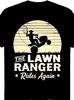 Der Rasen-Ranger reitet wieder Rasenmäher Gärtner Gartenarbeit T-Shirt Gleicher Stil für