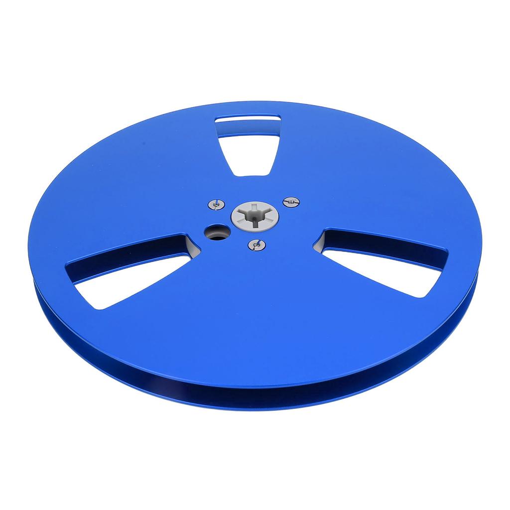 Leere Tonbandspule aus Aluminiumlegierung mit 3 Löchern (1,4, 7 Zoll) für TEAC, ReVox und Studer (blau)