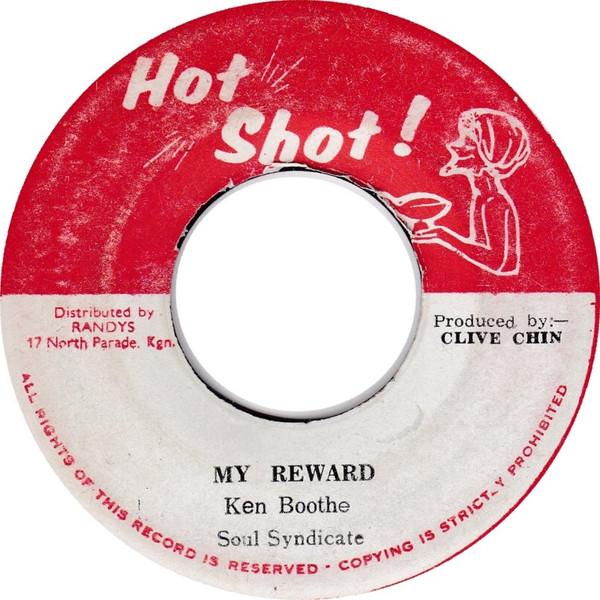 

7inch Record KEN BOOTHE - My Reward NONE Hot Shot! Jamaica Reggae, Ska & Dub Used