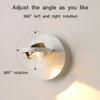Modern LED Wall Lamp Rotatable Wall Light for Bedroom Living Room Indoor Wall Sconces Home Decoration Lighting Fixture