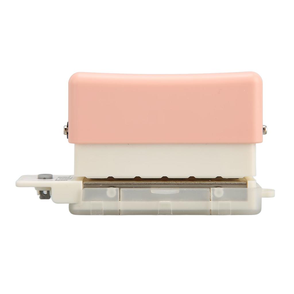 6 Hole Paper Puncher Portable Cute ABS Manual 7mm Punching Depth Desktop Punch Puncher for