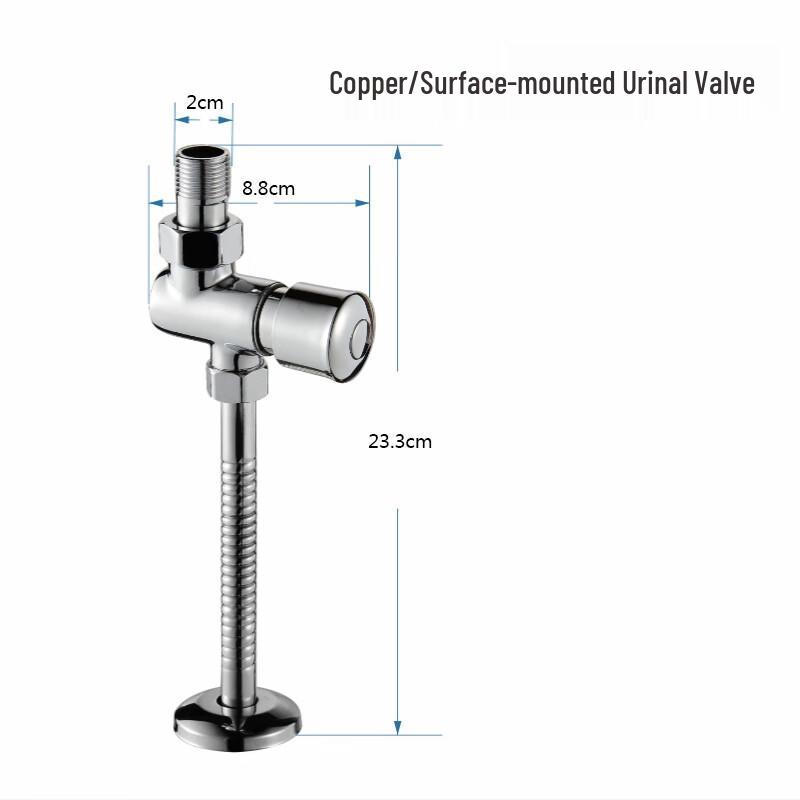 CNMF Manual Delay Copper Urinal Flush Valve
