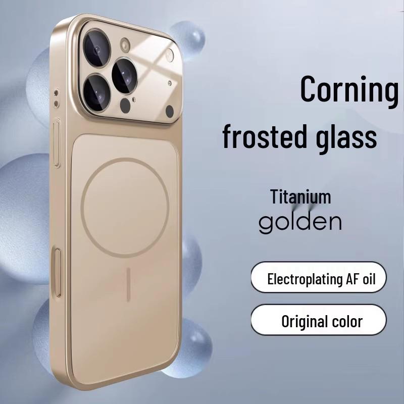 

Frosted Corning Glass-Compatible iPhone 17 Case - 17ProMax, Instant Transformation, Full Coverage. iPhone 16 Pro