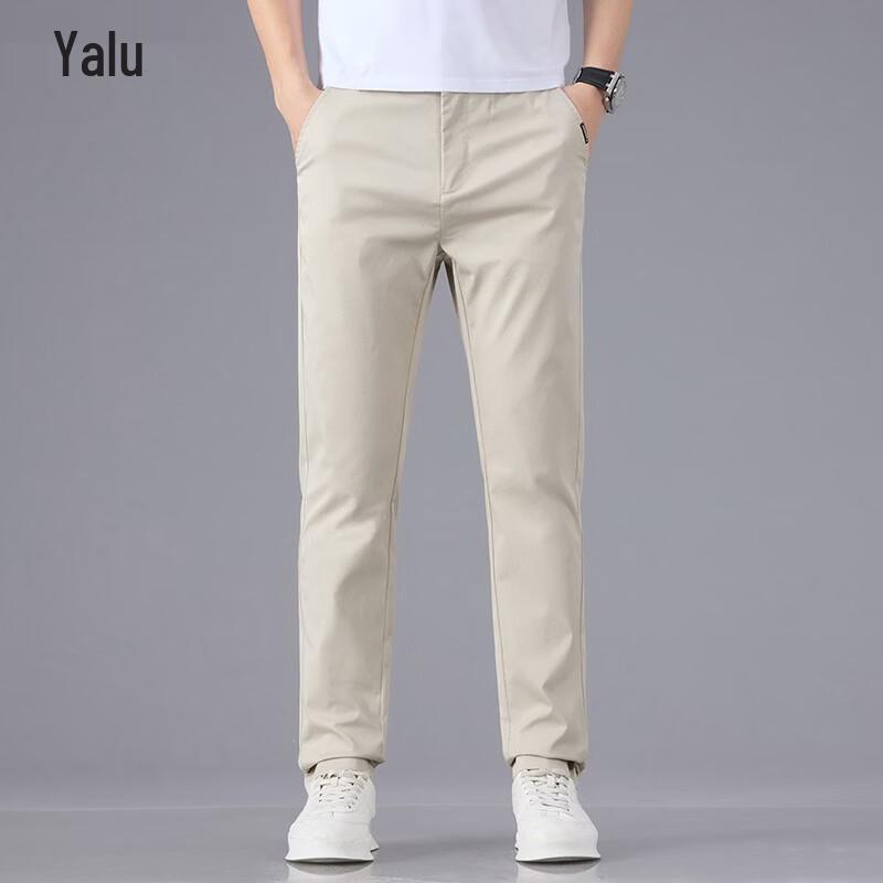 Yalu Men s Slim-Fit Straight Casual Pants 31