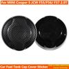 ABS Plastic Carbon Pattern/Gloss Black Sticker Car Fuel Tank Cap Cover For MINI Cooper S/SD JCW F55 F56 F57 2.0T