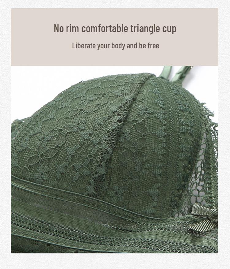 Summer Lace U-Back Triangle Cup Wire-Free Bra