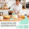 34Pcs Piping Kit Reusable Butter Piping Bag Scraper Full Set Of Baking Tools Decorative Baking DIY