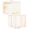 Closepin Mon 2026 B6 Weekly Family Planner with Osteospermum and Hemerocallis SB96515 October (Starts 2025)