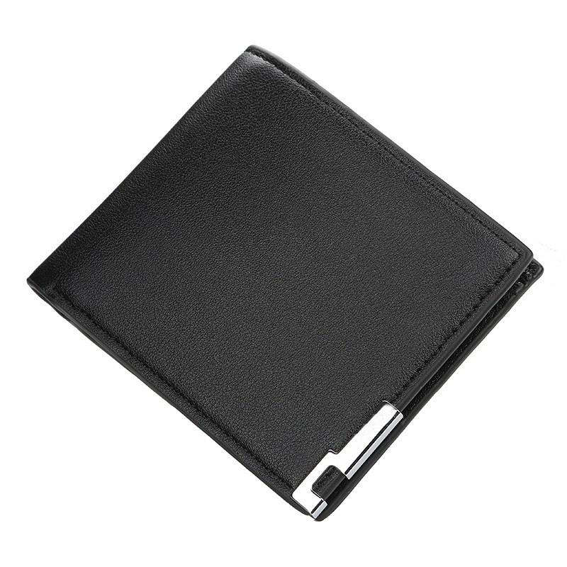 Wallet Men s Short Korean Version Thin Multi Slot Simple Two Fold Soft 12X10X2