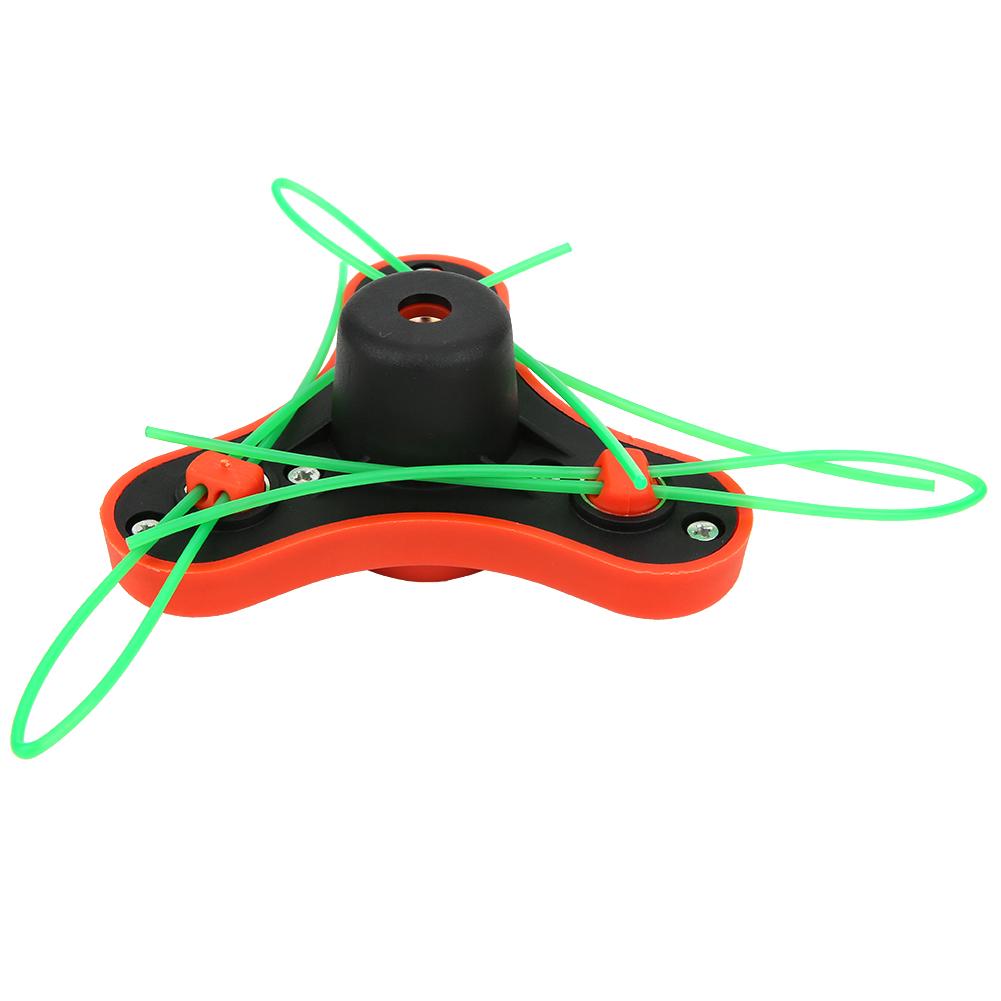 Nylon Grass Trimmer Head Replacement with 3 Lines Garden Tools Lawn Mower Parts