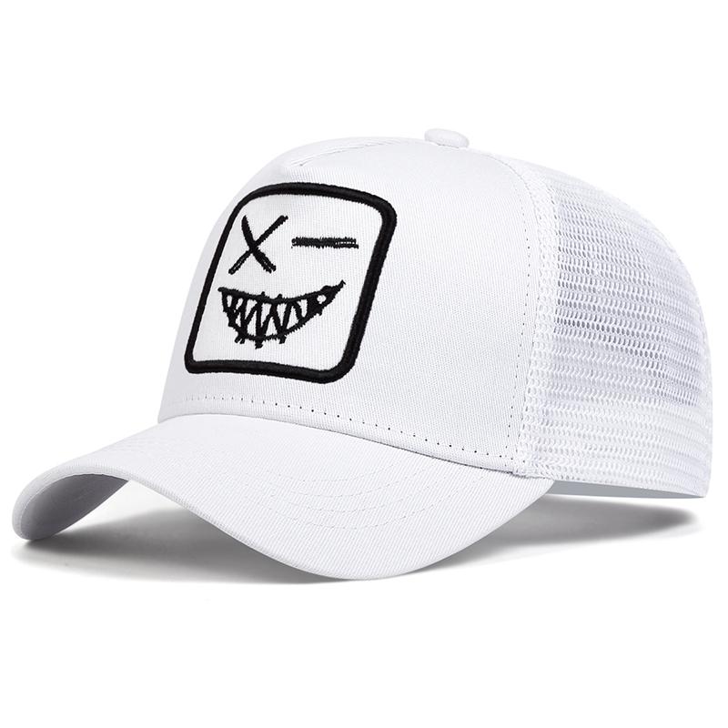 

Унисекс Повседневная бейсболка Спортивная кепка Snapback Кепка для гольфа Хлопковая вышивка Хип-хоп шляпы Летние дышащие сетчатые кепки Gorras белый