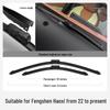 Compatible Dongfeng Fengshen Haoji Wiper for 22/23/24 Models - Front and Rear Rubber Strips