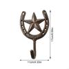 Western Styles Metal Star Wall Hook For Keys Hats And Decors Durable Iron Materials Rusts Resistant Strong Wall Hanger B03E