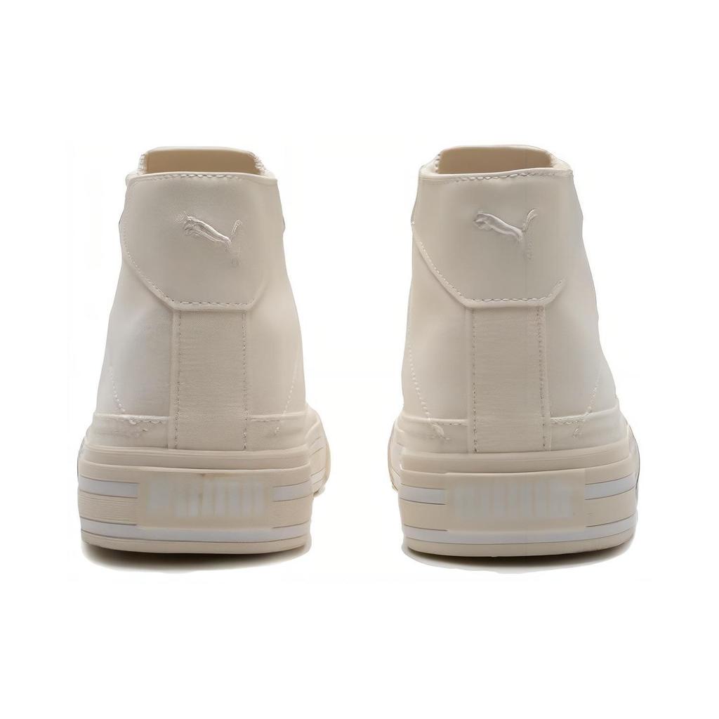 Puma Court Classic Vulc Mid Warm White Unisex Sneakers Cream 396149-01