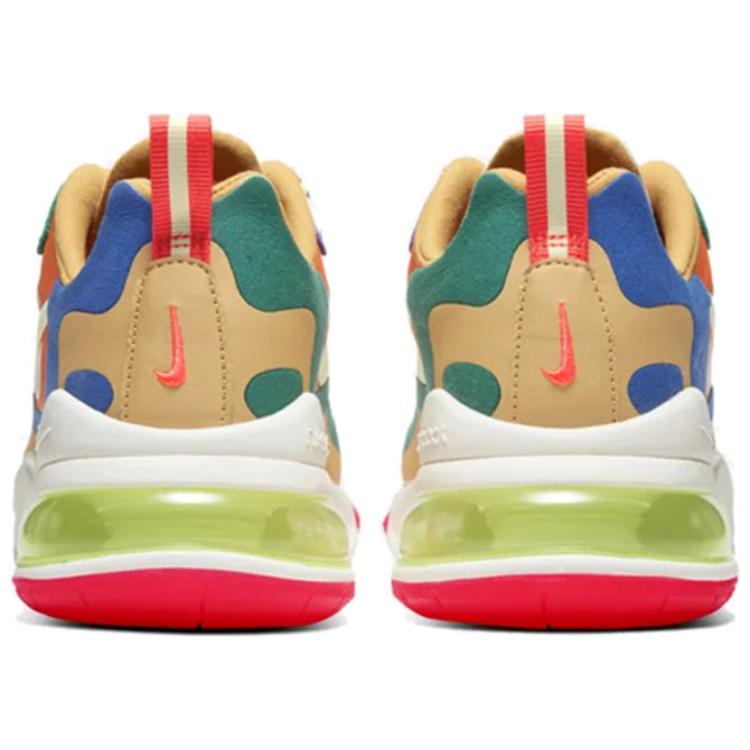 Nike Air Max 270 React 'Multi Color Tan' Women's Sneakers Casual Shoes CQ4805-071