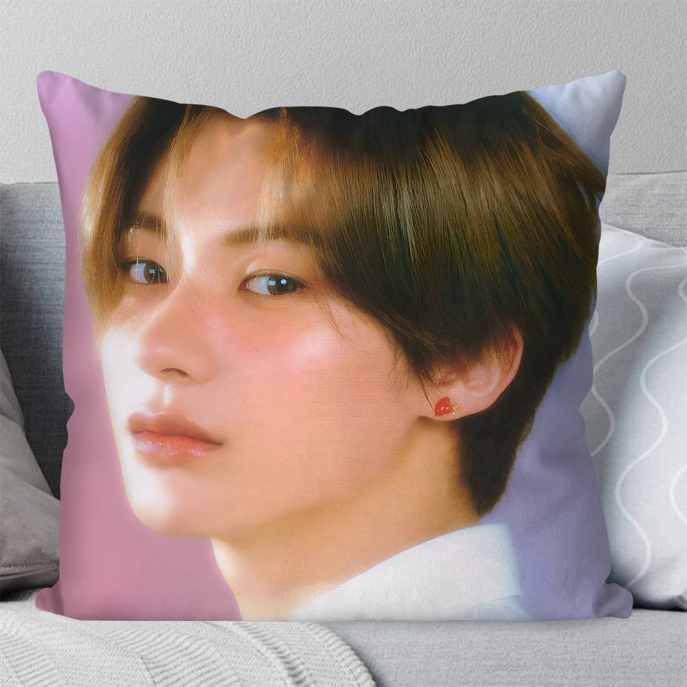 Anton Chanyoung Lee Kpop RIIZE Pillow Case Square Pillow Bedroom Sofa Leisure Comfort Cushion Car Living Room Home Decoration