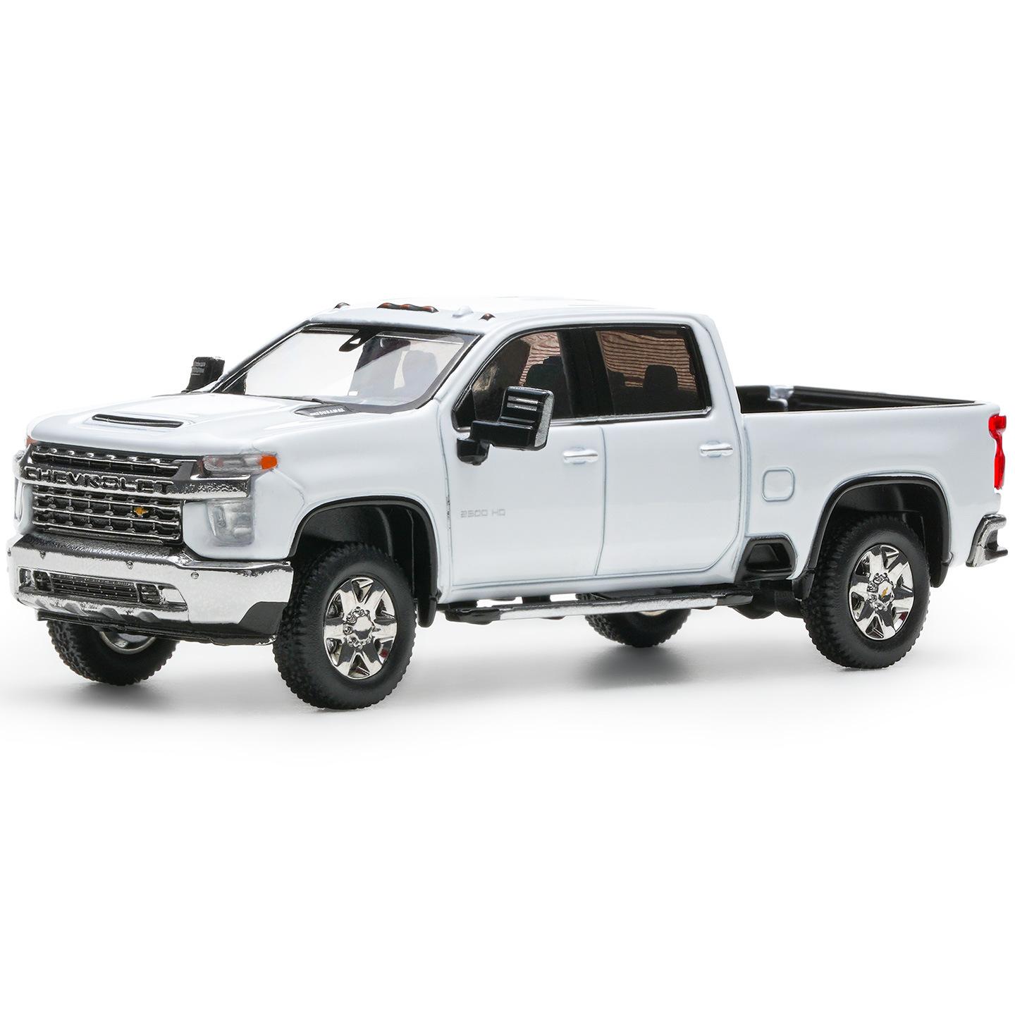 

1/64 Silverado HD 2020 Alloy Pickup Car Model Diecast Metal Off-road Vehicles Car Model Simulation Miniature Scale Kids Toy Gift