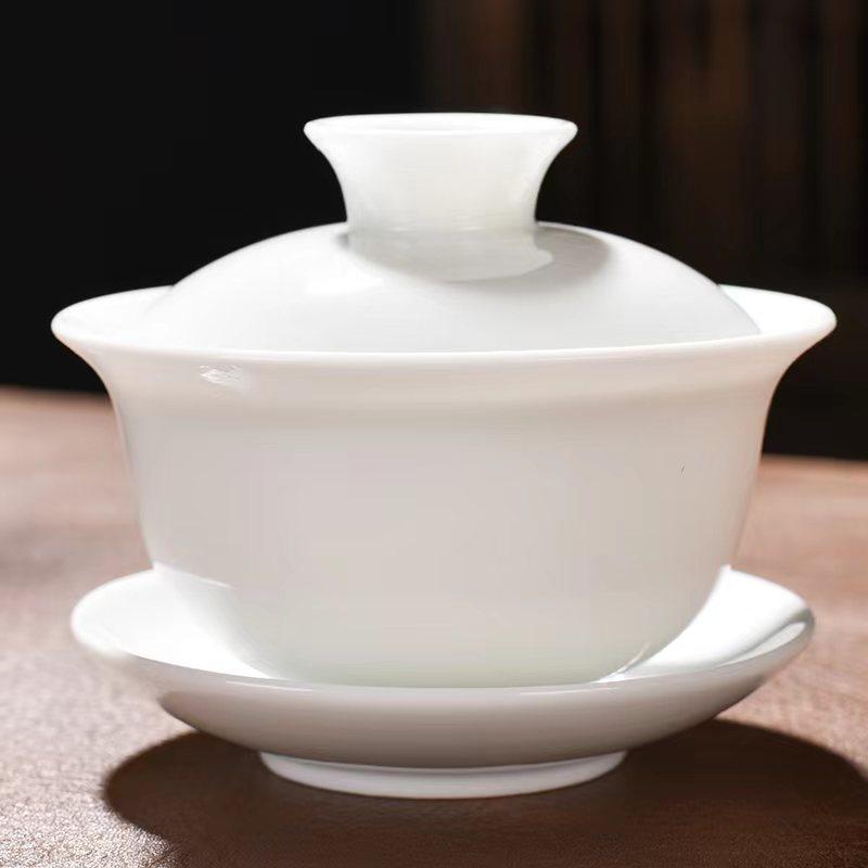 

Chinese Traditions Gai Wan Tea Set Bone China Tea Sets Dehua Gaiwan Tea Porcelain Pot Set For Travel Beautiful And Easy Kettle 200ml білий