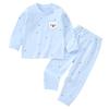 Baby Cotton Sleepwear Set For Toddlers With Animal Prints And Snap Shoulder Closure