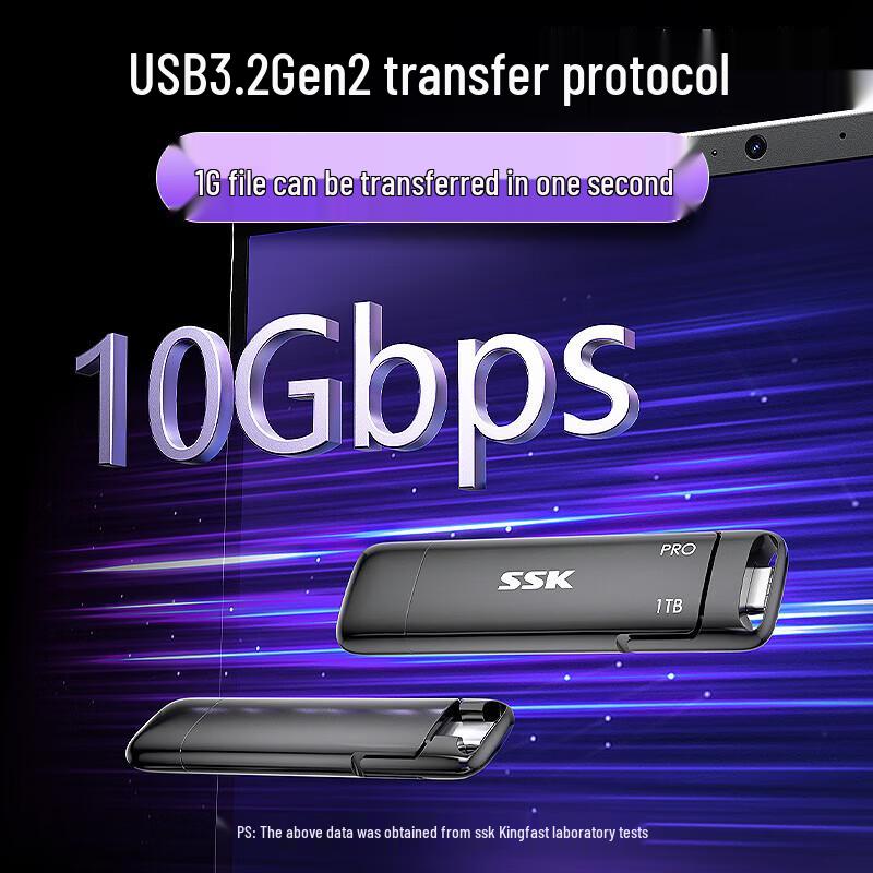 SSD Portatile SSK Tipo-C Doppia Interfaccia USB 3.2