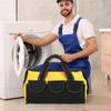 Werkzeugtasche mit wasserdichtem, hartem Boden, robuste Werkzeugtasche mit breiter Öffnung für verschiedene Werkzeuge, Elektriker, Schreiner, Mechaniker