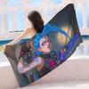 Couverture en Microfibre Dessin Animé Arcane J-Jinx Séchage Rapide Serviettes de Plage Impression Surdimensionnée Super Absorbant Serviette Couverture de Piscine