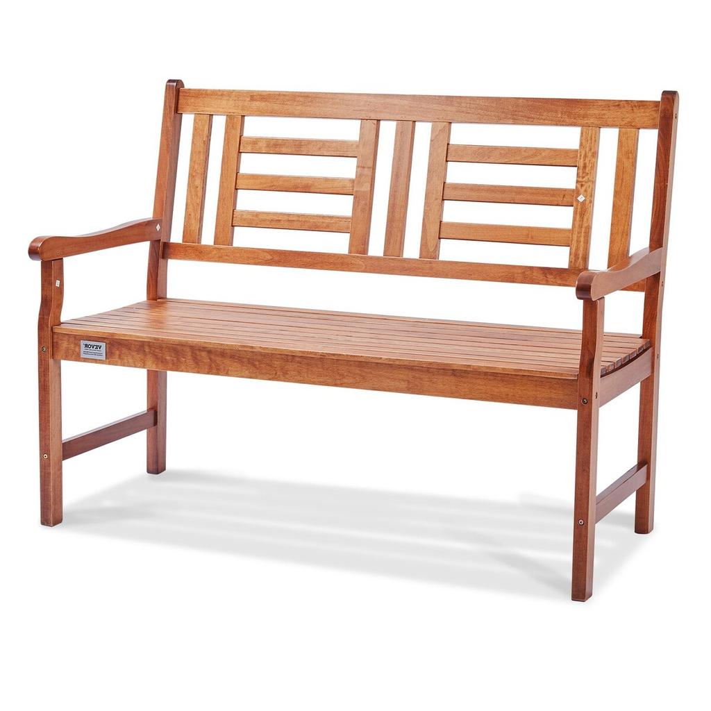 Outdoor Bench 48 In/121.9 Cm Wood Garden Bench 700 Lbs/317.5 Kg Park Patio Yard Porch Bench