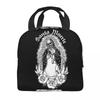 Santa Muerte Saint Death Portable Lunch Boxes Women Waterproof Mexican Dead Sugar Skull Cooler Thermal Food Insulated Lunch Bag