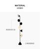 Nordic Floor Lamp Creative 6 Lights Iron Black Floor Lamps For Living Room Bedroom Home Decor Black Standing Lamp